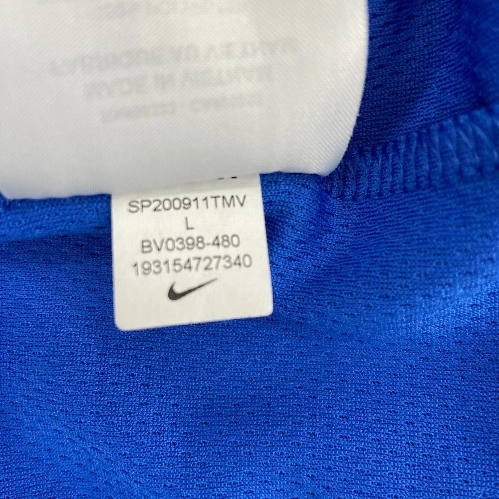 Nike Victory 1/2-Zip Golf‎ Pullover Mens Large Blue Dri Fit Standard Fit Stretch
